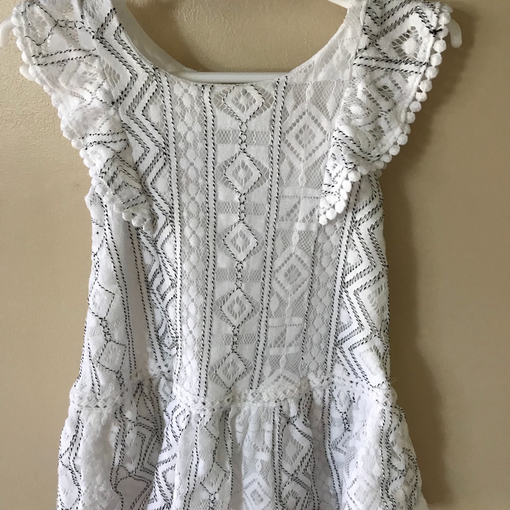 Lace White Ruffle Dress (18 months) by OshKosh